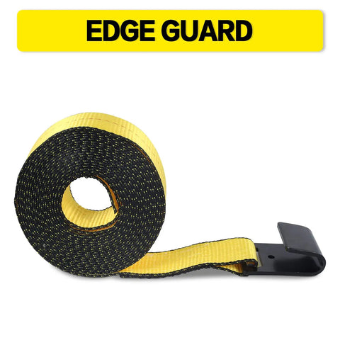 Beefy Heavy Duty Flat Hook Ratchet Straps Tie Down Straps 2 Inch By 27 Feet Weather Resistant 3333 Pound Working Load Limit