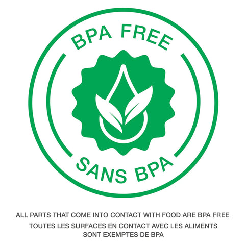 BPA free certification seal for One Touch Control Coffee Grinder With Stainless Steel Blades And Bowl 2.5 Oz 70 G Capacity