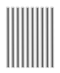 10Pcs 6.35mm x 406mm Stainless Steel Round Rods 304 Stainless Steel 16 Inch Long 0.25 Inch Diameter For DIY Craft CNC Projects