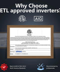 ETL certification for Beefed Up 3000W Pure Sine Wave Inverter For RVs And Off Grid 12V DC To 110V 120V AC