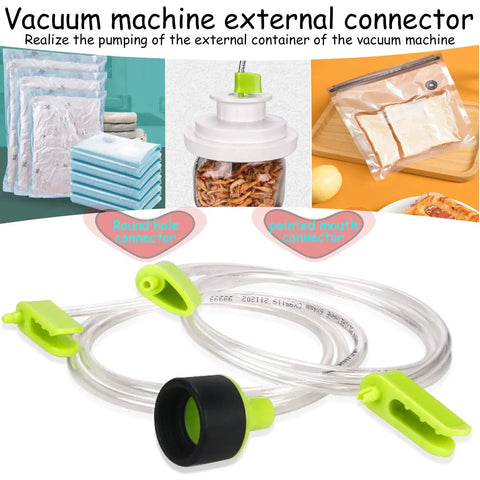 Universal Vacuum Sealer Accessory Hose For All Zip Bags And Containers, No Adapter Needed, Works With Jar Seals and Marinator