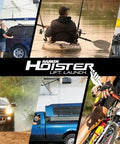 Collage of outdoor activities and vehicles showcasing versatility of Overhead Truck Cap Garage Hoist With Self-Leveling System.
