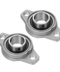 Pillow Block Bearing 1 Inch Bore 25mm Zinc Alloy Steel Mounted Flange Self Aligning Insert Bearings Pack Of 2
