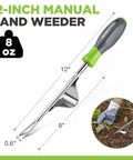 Weed Puller Tool With Metal Leverage Base And V Shaped Fork For Easy Weed Removal And Deep Root Digging Heavy Duty