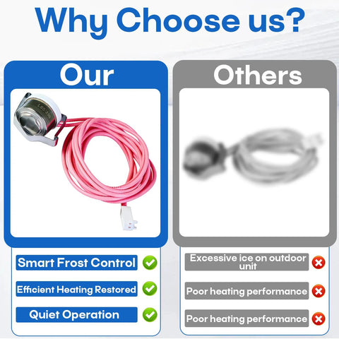 HH18HA279 defrost temperature sensor with pink wiring for Carrier Bryant Payne heat pumps
