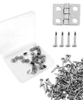 Dope Mini Pure Copper Hinges Set 30 Pieces White Decorative Butt Hinges For Jewelry Boxes And Cabinets, screws included