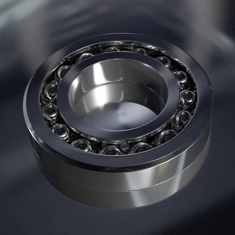 Top Tier Four Piece 10mm Silicon Nitride Ceramic Bearing Balls G10 Precision Grade in polished bearing assembly design.