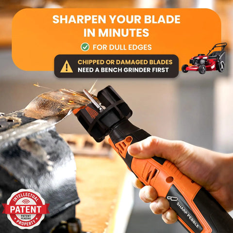 Cordless Lawn Mower Blade Sharpener And Lawnmower Sharpening Kit For Quick Yard Work Battery Powered Grass Trimmer Tool With Zero Hassle Setup Slick Precision Grinding For A Fresh Cut Every Time And Total Game Changer Performance