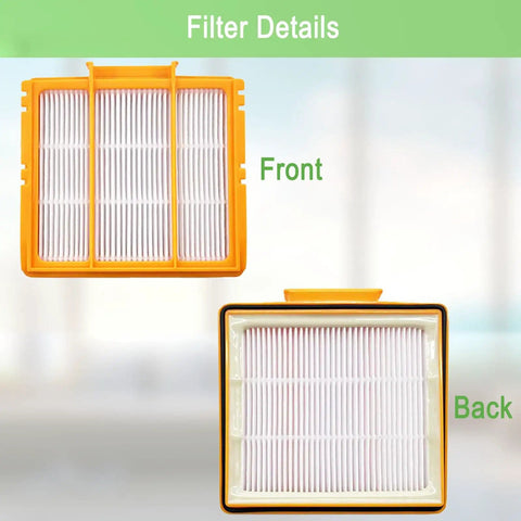 Replacement Parts Kit For AI Vacuum Models AV2501S AV2511AE AV2610WA RV2502AE RV2400WD AI Ultra 2-In-1 showing filter details