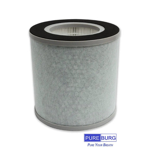 2 Pack True HEPA Replacement Filter For Elechomes EPI236 Air Purifiers with H13 4 Stage Filtration Activated Carbon cylindrical view