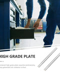 Person using 16mm Wide Drawer Slides 200mm Push To Open Rails Side Mount Two-Section Track For Kitchen Cabinets And Office Storage