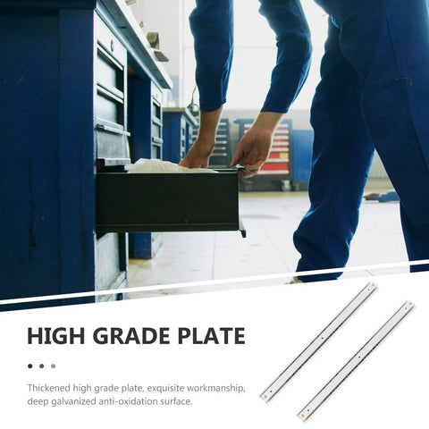 Person using 16mm Wide Drawer Slides 200mm Push To Open Rails Side Mount Two-Section Track For Kitchen Cabinets And Office Storage