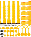 Flexible Gas Can Spout Replacement Kit For Half Gallon One Gallon Five Gallon Ten Gallon Cans With Vent Caps Easy Pour Nozzle Set