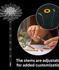 Botanical Sunflower Bouquet Building Kit For Adults 18 Plus DIY Floral Decor Craft For Home Office Bedroom Six Sunflowers In Various Stages Cool Gift For Birthdays Housewarming And Trendy Displays. 36 cm adjustable stem