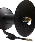Heavy Duty Pressure Washer Hose Reel For Skid Or Wall Mount, 200 Ft Capacity, 3/8 Inch Hose, Air And Water Ready, angled view