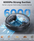 Self Emptying Robot Vacuum and Mop With 6000Pa Suction No Tangling LiDAR Multi Floor Mapping 90 Day Hands Free Cleaning App Control