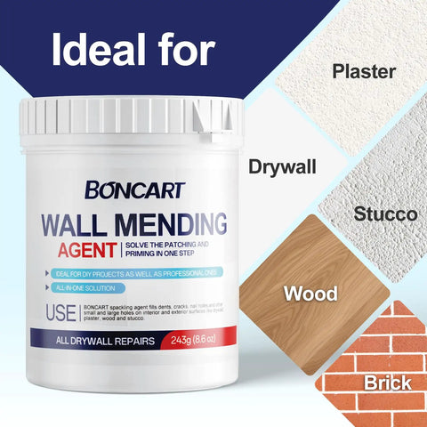 8.6oz Drywall Patch Repair Kit All In One Tool Set With Scrapers Sandpaper Texture Sponge Gloves And Putty Knife For Fast Wall Hole Repair Ideal For DIY Projects And Professional Contractors