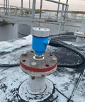80 GHz Radar Level Transmitter For Wastewater And Oil Tanks Non Contact Level Measurement With Narrow Beam High Accuracy To 2mm installed on tank