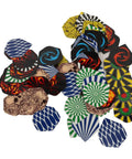 Durable PET Flights for Darts 77 Piece Variety Pack Replacement Feather Tail Wings Standard Flights for Steel Tip and Soft Tip Darts
