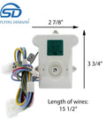 Refrigerator Evaporator Fan Motor Replacement 115V 60Hz 3.3W 2600 RPM with wiring, dimensions labeled, AP6041603 PS11775575.