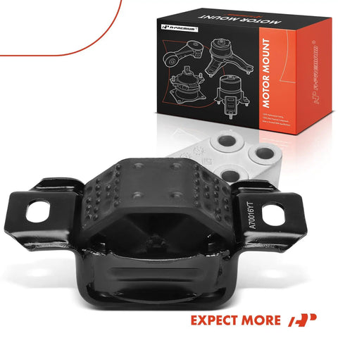 Heavy Duty Front Right Engine Motor Mount For Smart Fortwo 2008 To 2015, black rubber, direct factory replacement design.