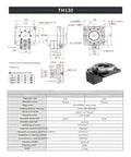 Built Tough Heavy Duty Hollow Rotary Actuator Delivering True 360 Degree Rotation and Precision Planetary Gearboxes for Seamless Industrial Motion Control diagram with measurements.