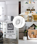 Collage featuring Go To Ultra Thin 4 Inch Exhaust Fan With Check Valve For Window Or Wall Mount, various indoor scenes