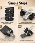 Dead On Edge Precision Chisel Sharpening Jig Kit With Dual Grit Stones, step-by-step guide for sharpening chisels.