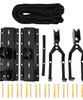 Two Pack Ceiling Bike Lift Hoist For Garage Storage Space Saving Bicycle Hoist With Ceiling Mount Heavy Duty Indoor Bike Lift Rack parts