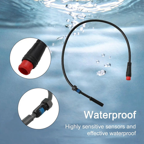 Electric Bike Brake Sensor Cut Off Power Kit With 2 Pin And 3 Pin Connectors 2A 2Y waterproof feature and cable close-up