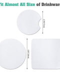 100 Piece Sublimation Blank Cup Coaster Set Bulk Neoprene Mats For Sublimation Transfer Heat Press Printing DIY Crafts 3.93 Inch Square