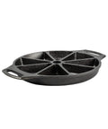 Eight Impression Cast Iron Wedge Pan For Even Edge To Edge Baking, Preseasoned And Ready To Use, Ideal For Brownies Bars Treats