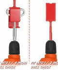 6 Inch Floating Rotating Ice Fishing Auger Drill Bit With 2 Ice Anchor Drill Adapters And 2 Blades Nylon Attachment Built For Quick Cutting And Easy Ice Fishing Setup Beefy Outdoor Gear showing red adapters for drill chuck sizes