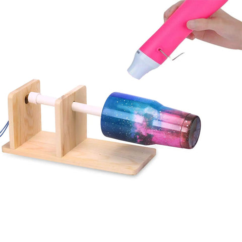 Bubble Removing Heat Gun For Epoxy Resin And Acrylic Art Crafts, Quick Drying Tool, used on glitter tumbler, pink model