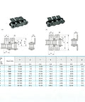 Ready To Use 1.5m Roller Chain 06B With Ears For Conveyor Replacement diagram and specifications, showing dimensions and details.
