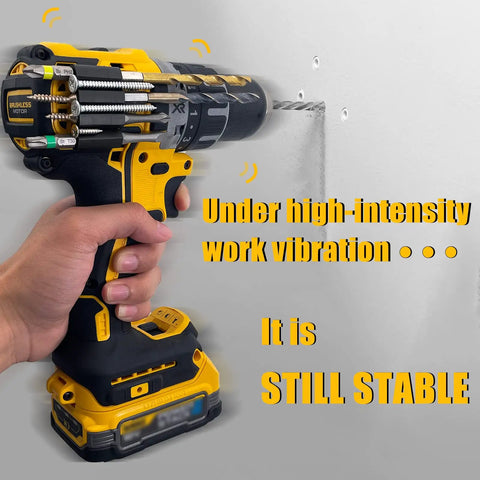 Pro Grade Magnetic Drill Bit Holder Holster Attaches To Your Drill Holds Up To Four One Quarter Inch Bits Screws Or Nuts Universal Fit