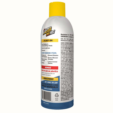 Side view of 16 TDL Advanced Dry Lube With Teflon 9.3 Oz can with instructions, safe on plastics, for everyday household lubrication.