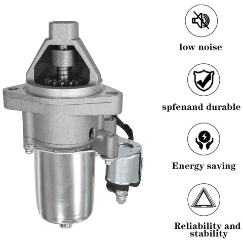 12V Electric Starter Motor With 14 Teeth For 420cc Generators Including Honda GX390 GX340 XP16HPE XP18HPE XP8500EH XP10000E GP Series Westinghouse Generac Solenoid Included Counter Clockwise Rotation, low noise, durable, energy saving