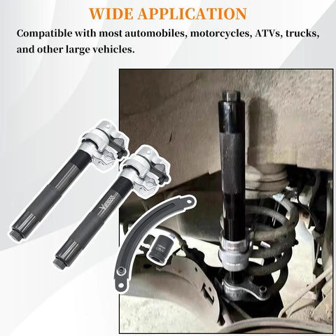 Heavy Duty Coil Spring Compressor Tool For MacPherson Struts Built Tough With Extendable Safety Bracket and spring installation