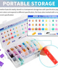 Heavy Duty Auto Fuse Assortment Kit With Slick Tester And Tough Puller, Complete Car Fuse Pack for organized auto fuse storage.