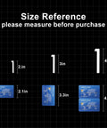 Size reference guide for 2 inch reflective mailbox numbers with credit card size comparison for accurate measurement.
