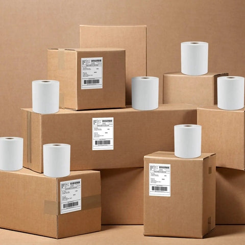 Direct Thermal Shipping Labels Four By Six Inches Two Hundred Fifty Count Perforated Sheets Smudge Proof Coating Straight Shooting Adhesion Run Amazon Shopify And Ups Shipments Flawless While You Handle Business All Day Long