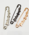 Waist Reducer Clip For Pants With Adjustable Beltless Button No Slip Skirt And Trouser Tightener Quick Fix For Loose Jeans Anti Wardrobe Malfunction Safety Pin Gold Durable Finish Fits Most Jeans Easy On And Off; three metallic variations.