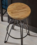 Premium Golden Oak Oil Based Wood Stain 1 Gallon Semi Transparent Penetrating Formula used on wooden stool in interior setting.