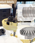 Whirlpool Compatible Stand Mixer Bevel Gear Kit 9703337 9703338 Replacement Worm Gear Set detailed in yellow mixer
