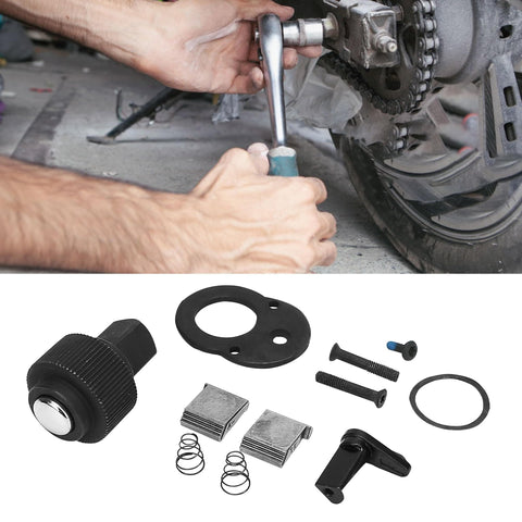 72-Tooth Ratchet Repair Kit For Three Eighths Inch Drive Wrenches, Medium Size Only, Includes Gear Pawl Springs, with hands using wrench