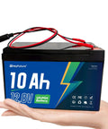 12V 10Ah LiFePO4 Deep Cycle Battery With Built In 20A BMS And F1 Terminal 5000 Plus Cycles Lightweight Lithium Power Up For Ride On Toys