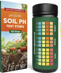 No Fuss PH Test Strips Kit With 100 Strips PH Range 3.5 To 9 For Garden Lawn And Indoor Plants Easy At Home Soil Testing
