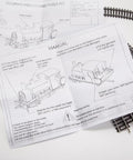 Manual for Live Steam Locomotive Kit That Runs On Water And Heat With Oscillating Engine, 1/50 HO Scale Model For Science Education