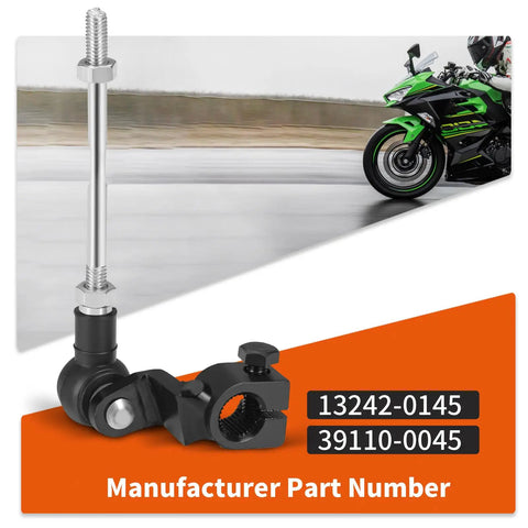 Shift Linkage Lever For Ninja 400 500 Z400 ER400 ER500 2018 2024 All Editions, black alloy with bike background
